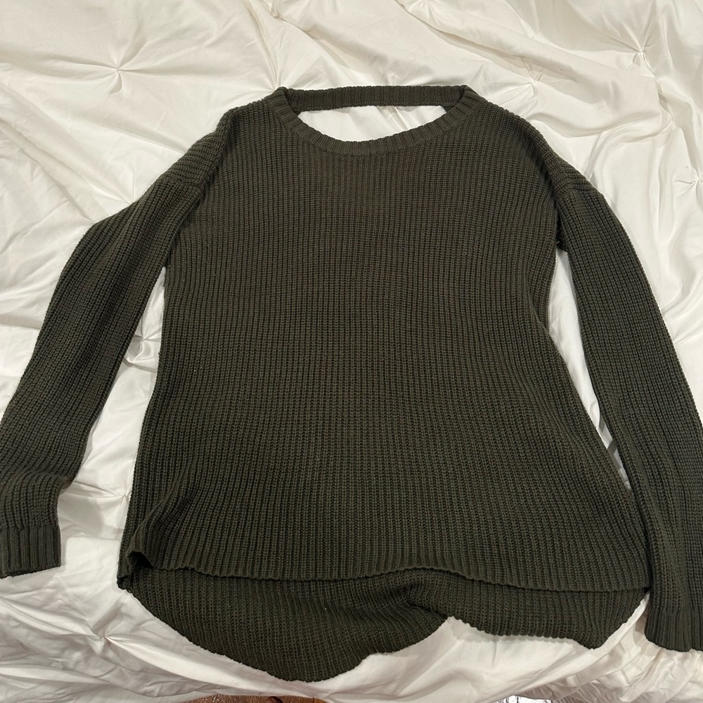 olive green sweater